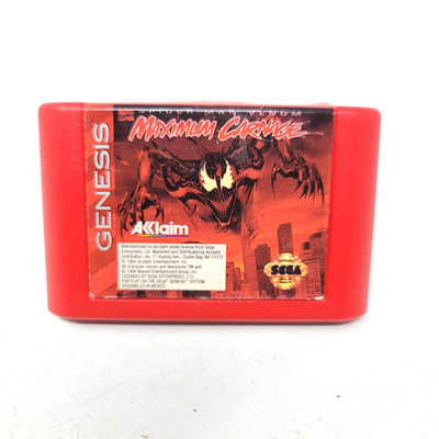 Spider-Man and Venom: Maximum Carnage (Sega Genesis) Authentic Tested Working