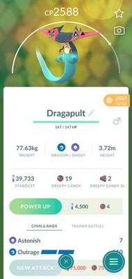 Pokémon Dragapult Go
