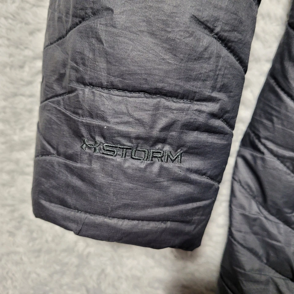Chaqueta Abrigo Under Armour Storm Coldgear Ajustada Puffer Para Mujer XS Negra Midi Foto 3 de 4