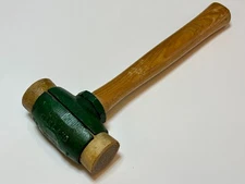 NEW Garland USA Saco Maine No. 3 Hammer Solid Head Mallet Hammer, Rawhide Faces