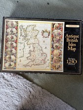 Waddingtons Antique British Isles Map Jigsaw Puzzle 1250 Pieces Christmas Gift
