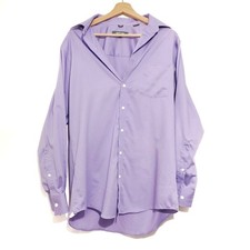 Kenneth Cole Size 15-15.5 32-33 Purple Button Up Non Iron Shirt