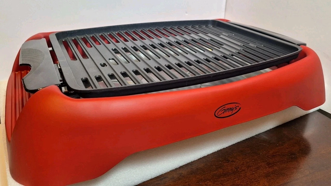 Ginny’s Electric Smokeless Grill Red TESTED