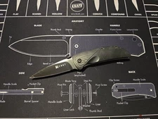 CRKT 1070K Ichi Koji Hara Assisted Folding Knife Taiwan Mid-2000s No Clip