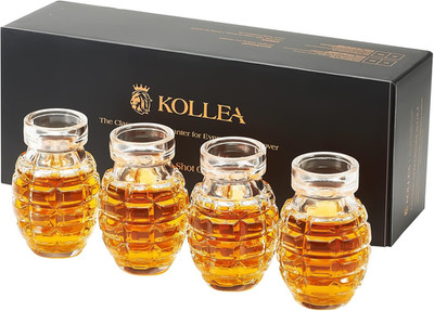 Kollea Grenade Shaped Shot Glass Set, Funny Shot Cups with Heavy Base for Whiske