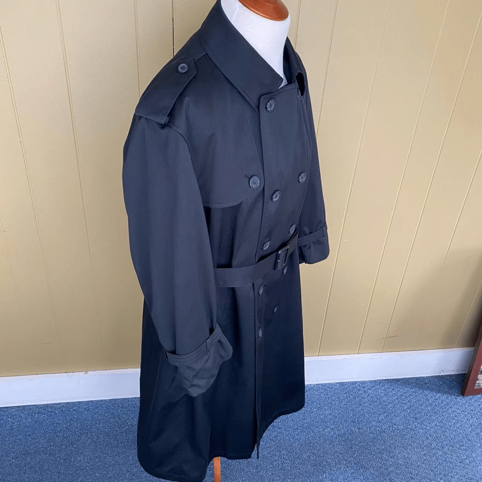 Oleg Cassini signature collection all weather trench coat zip out lining 46R - Image 3 of 4