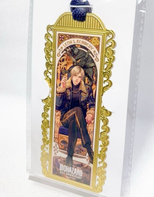 Biohazard Resident Evil Leon S.Kennedy Metal Bookmark 30th Anniversary Capcom JP