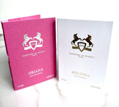 PARFUMS DE MARLY ORIANA AND MELIORA EAU PARFUMS SET OF 2 DELUXE SPRAY 1.5 Ml 