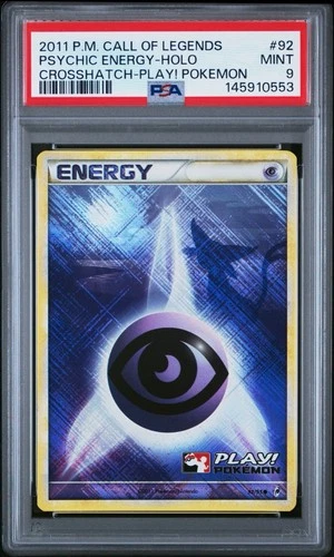 PSA 9 2011 Pokémon: Espeon Psychic Energy 92/95 (Play! Pokemon Promo)
