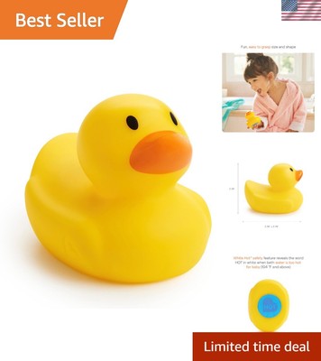 Baby Bath Time Fun: Munchkin White Hot Safety Rubber Ducky for Kids