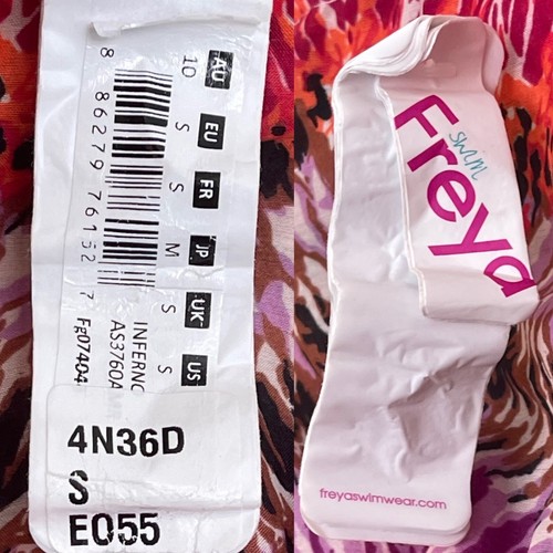 Nwt Freya Inferno AS3760 Bandeau Maxi Beach Dress Amber (AMR) Small 10- - Picture 5 of 12