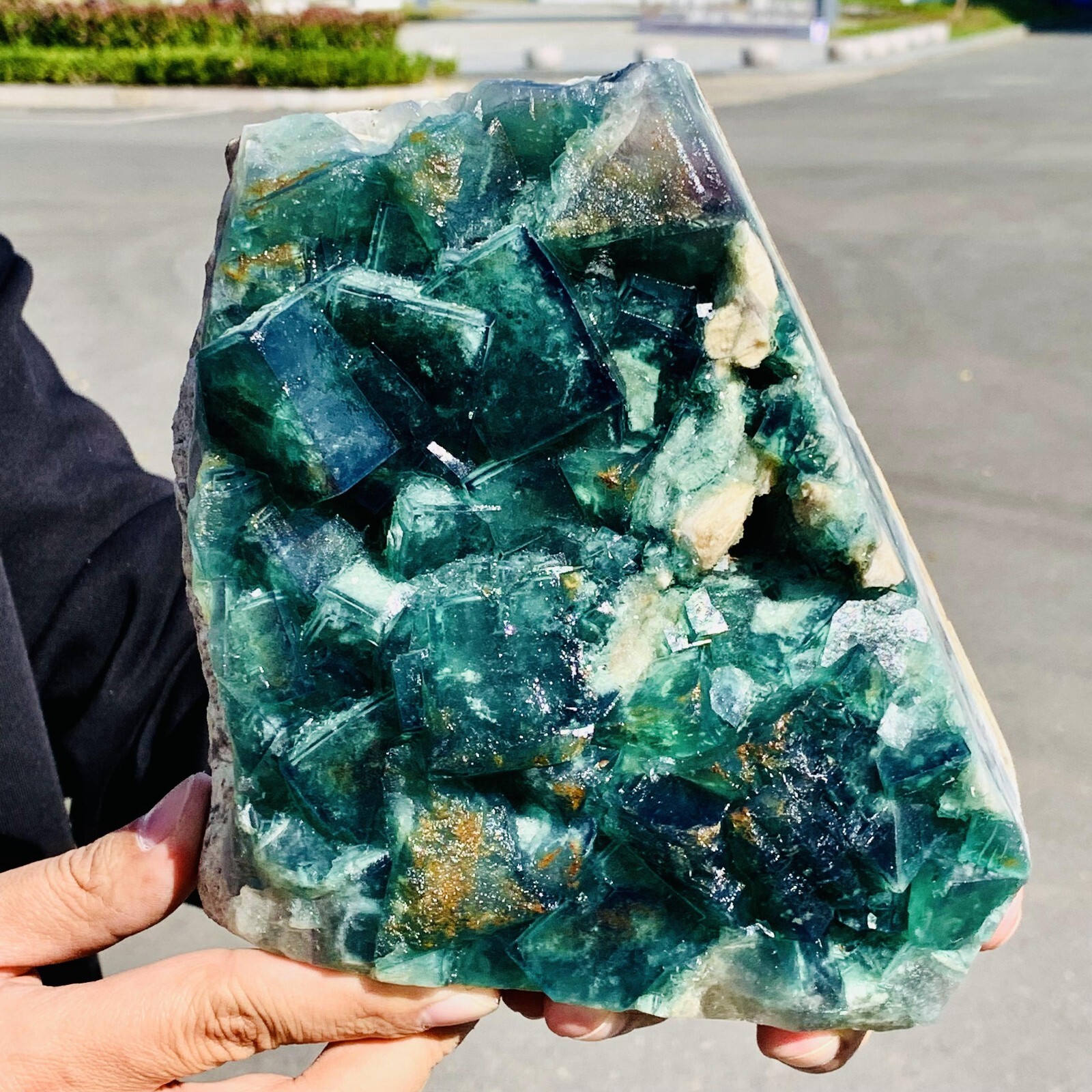 4.99LB Natural Green Fluorite Crystal Healing Mineral Specimen