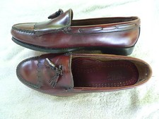 Bass Weejuns Leather Kiltie Tassel Loafers-Repaired-Made In USA -Fit Like 8.5-9