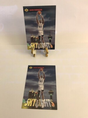 Lot of 2 Upper Deck 1993  ''Skylights'' HOFer David Robinson # 474, NM-M.      M5