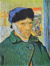 Handmade Oil Painting repro Vincent van Gogh Self Portrait with Bandaged Ear 