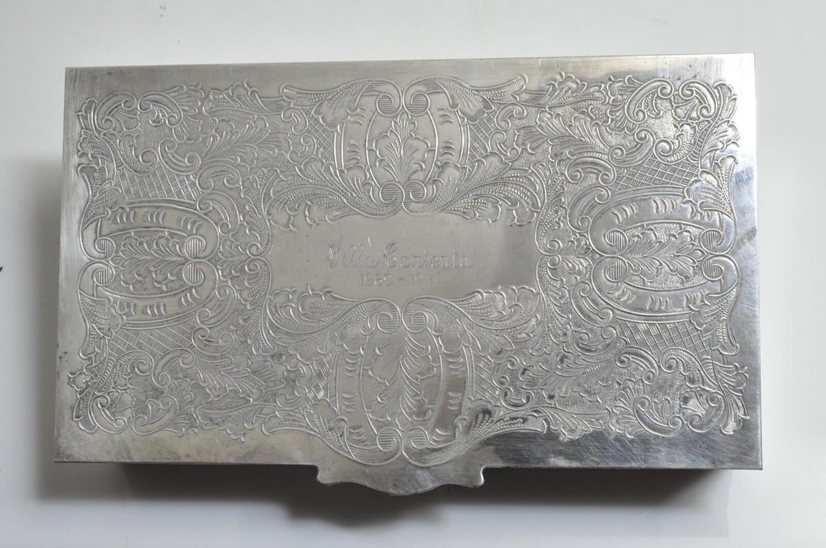 Vintage Viners Sheffield England Silver Plate Tobacco