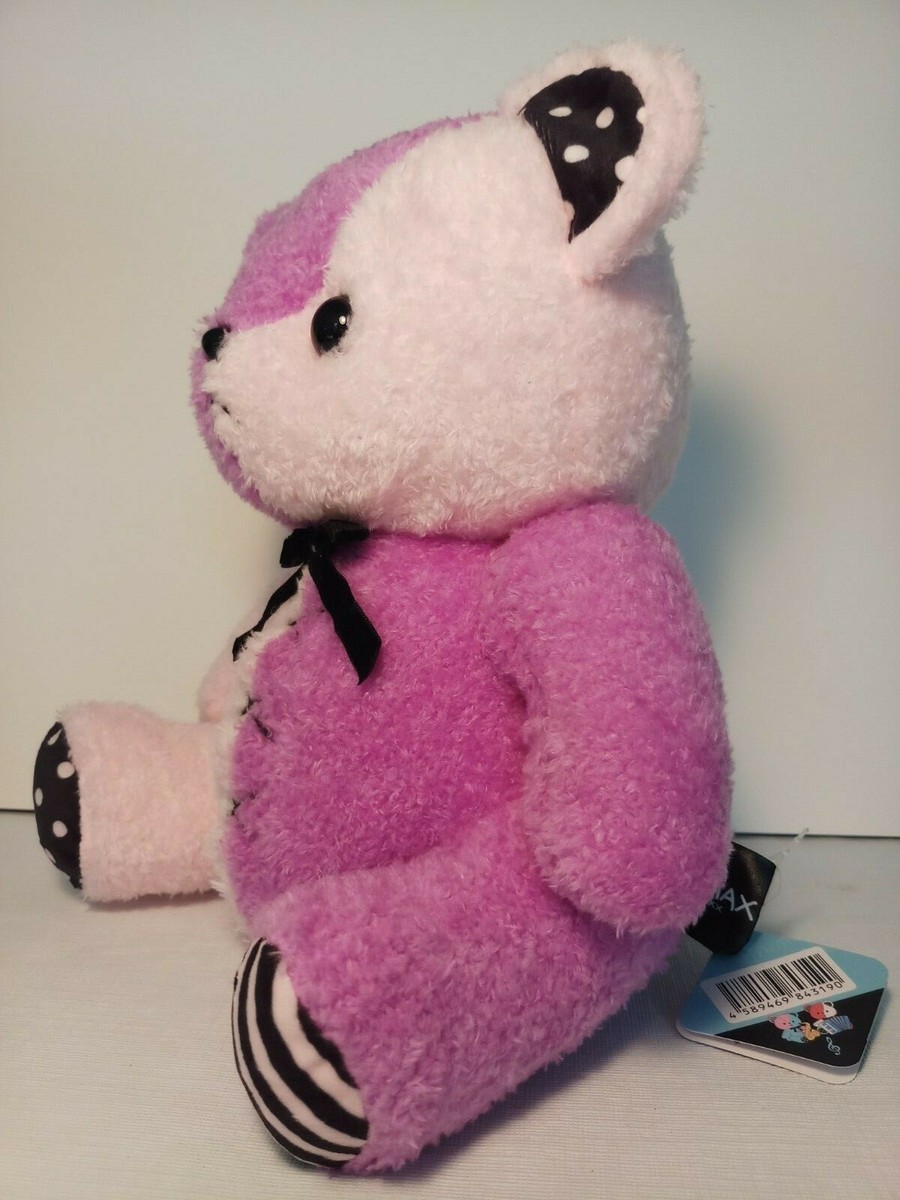 Kumax Moco 25 cm Medium Stitched Bear Purple and Pink Plush NWT | eBay