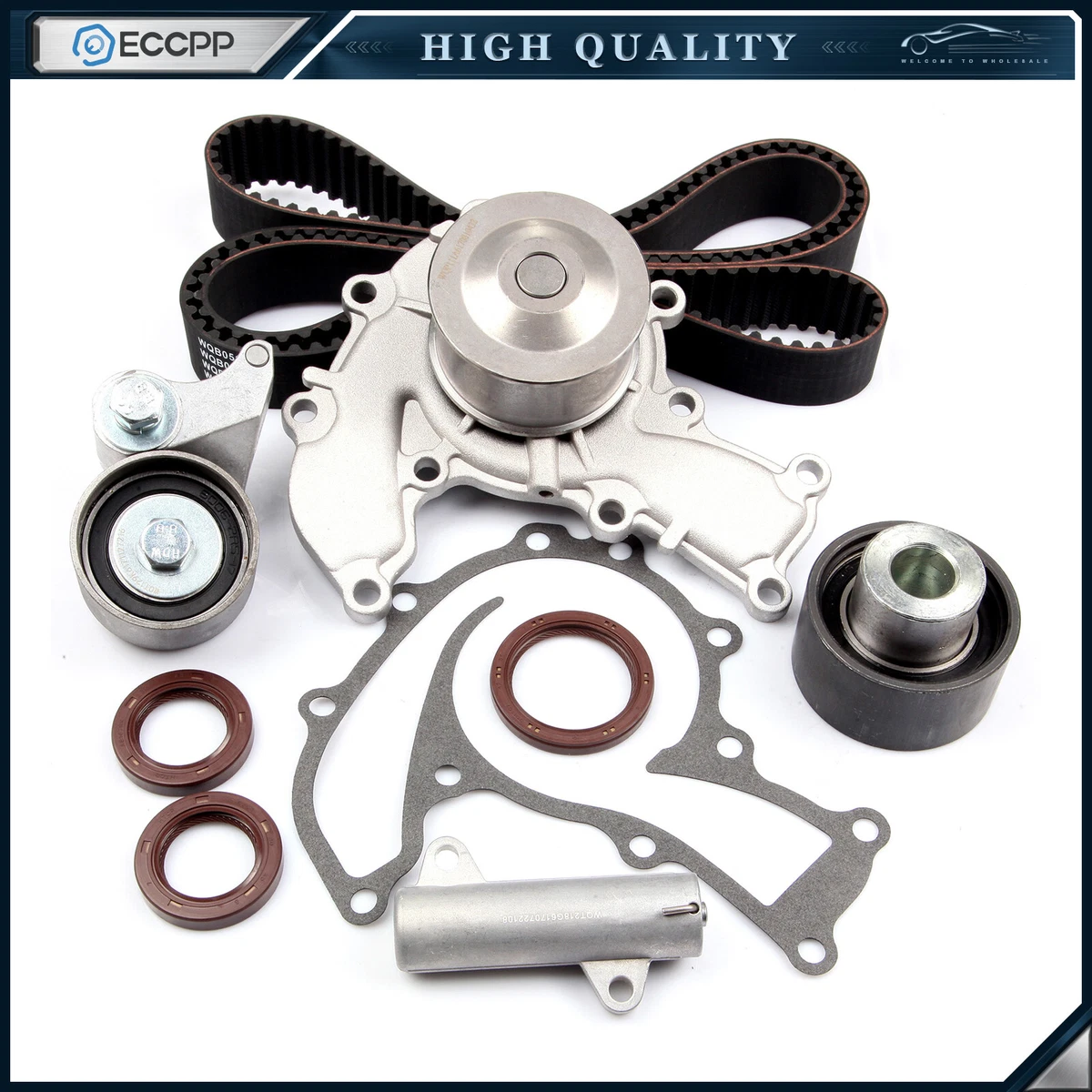 For 95 97 ISUZU RODEO TROOPER 3.2L Timing Belt Tensioner Kit Water Pump 6VD1