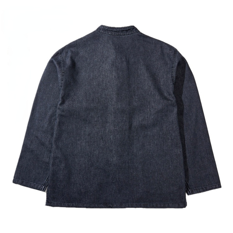 Chinese Frog Button Denim Jackets