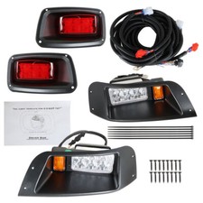 Headlights/Tail LED Lights Adjustable Kit 12V For EZGO TXT 96-13 G E Golf Cart
