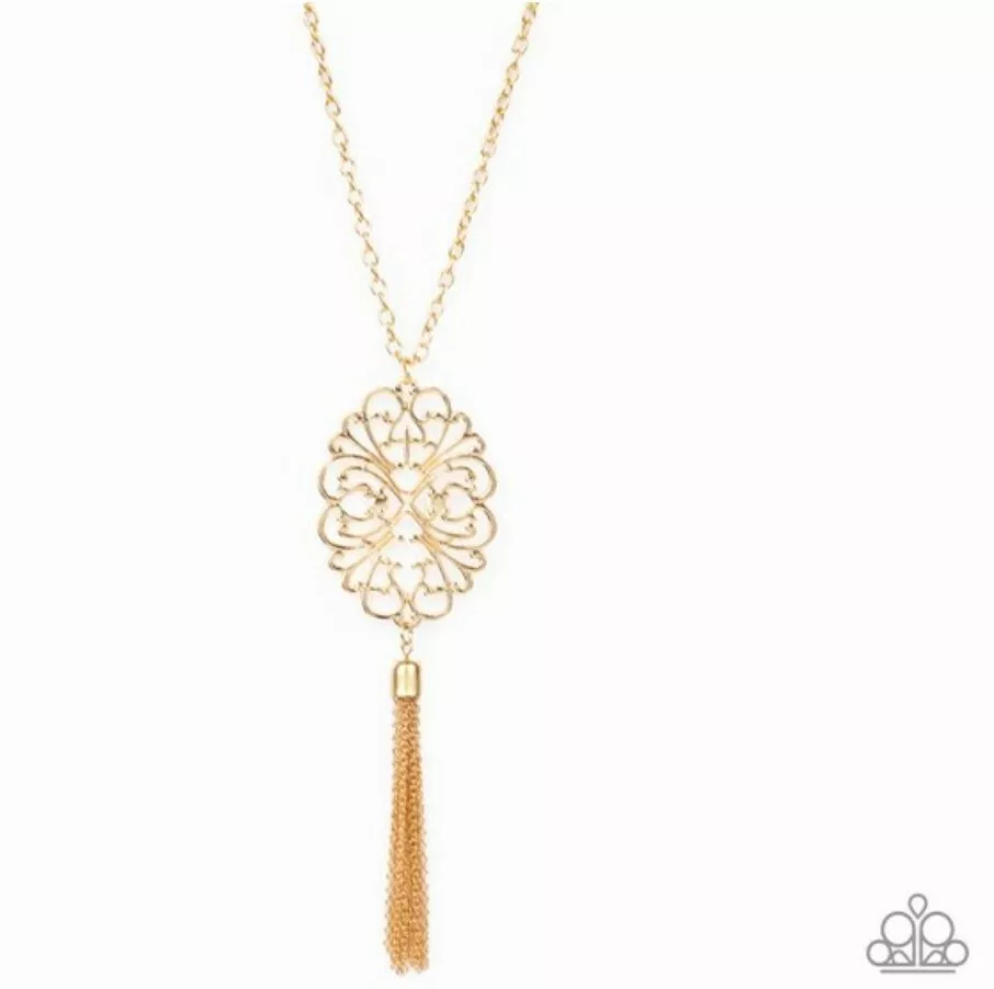 A mandala of the people brass necklace paparazzi outlet
