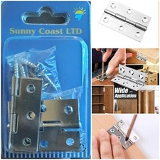 Hinges Window (A12) Cabinet Draw Box Cupboard Butt Hinge & Screws Foldable Hinge