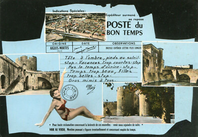 DEAD EAGLES telegram way Poste du Bon temps pin up in swimsuit