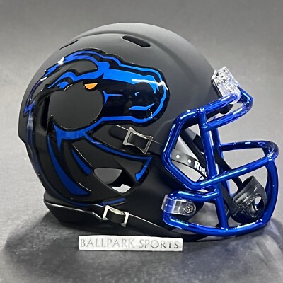 Boise State Broncos Speed Mini Helmet Riddell NCAA Matte Black