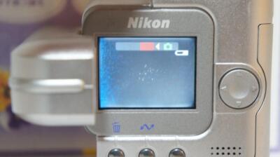Nikon COOLPIX Compact Digital Camera SQ Square Body Color Silver