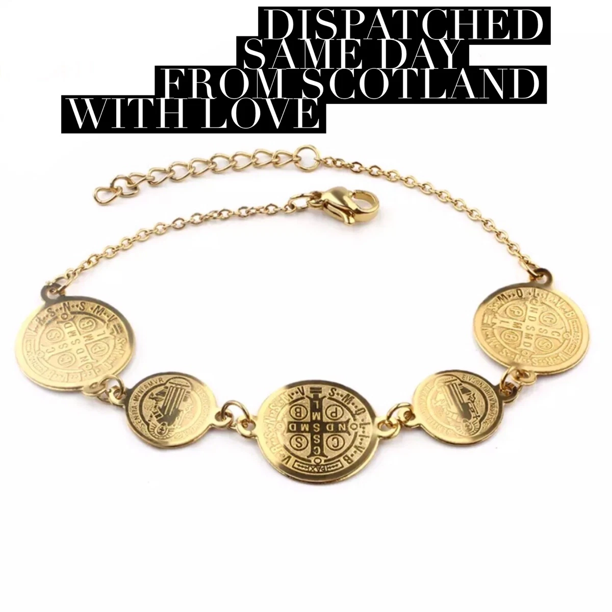 St benedict shop charm bracelet