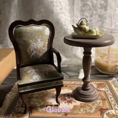 Maßstab 1:6 Puppenhaus Miniatur Unfertiges Vintage Sofa Luxus Möbel Unvollendet - Bild 1 von 4