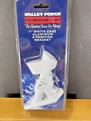 NEW Valley Forge 1'' Cast Aluminum STURDY Wall Mount FlagPole Holder 2 POSITION  
