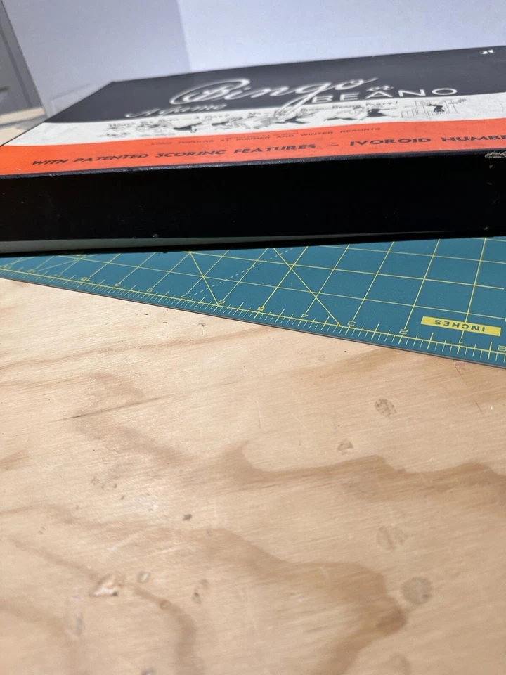 Antiguo juego de mesa de bingo o beano 1933 Parker Brothers Foto 4 de 4