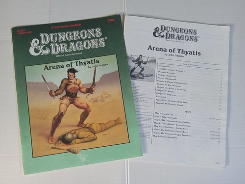 DDA1 Arena of Thyatis - ORIGINAL - Dungeons & Dragons  AD&D - TSR - Picture 1 of 13