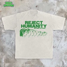 Reject Humanity Frog Unisex T-Shirt | Scientific Evolution Meme Graphic Shirt