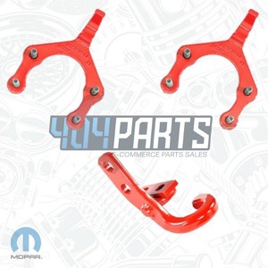 2018-2020 JL Jeep Wrangler Rubicon Sahara Sport Red Tow Hooks 