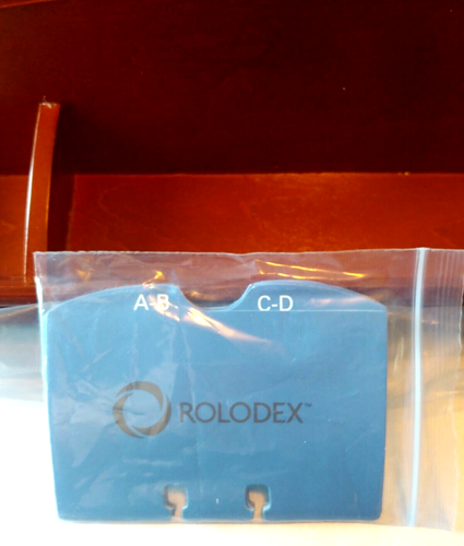 Rolodex Mahogony Woodtones Executive Contact Organizer Schreibtisch 16 Zoll lang - Bild 2 von 5