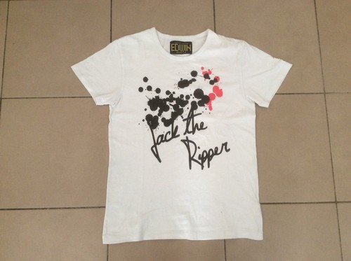 EDWIN Graphic T shirt White Size M | eBay