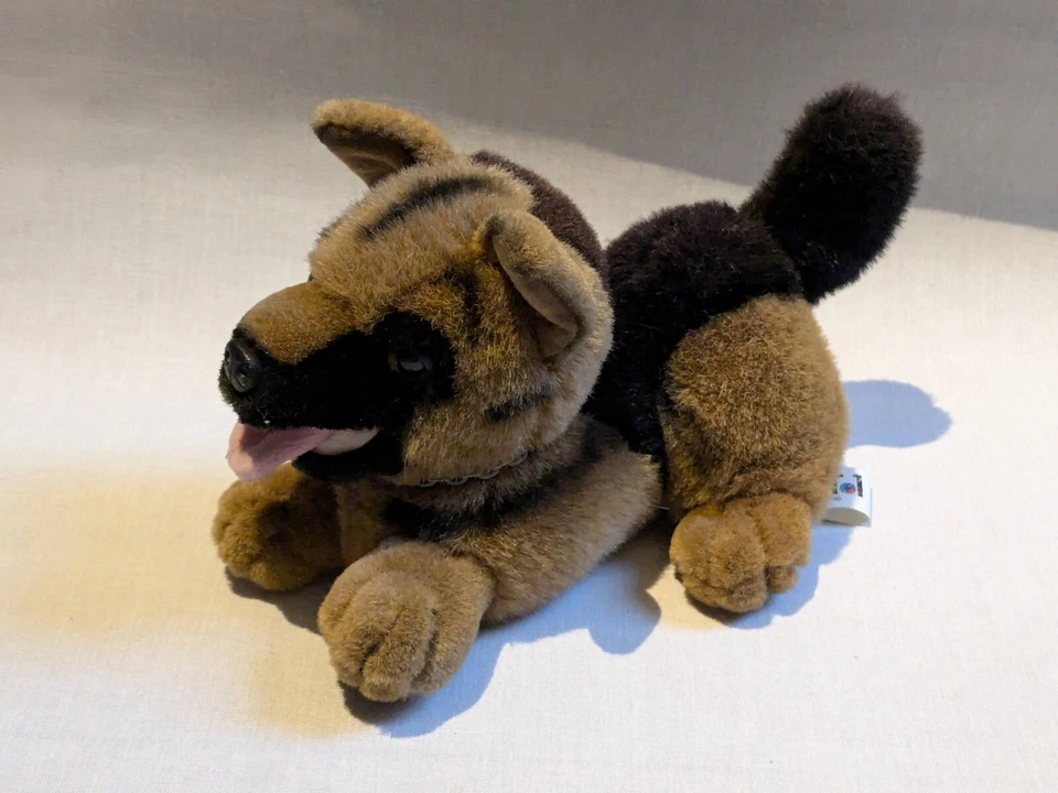 Kommissar Rex Plüschtier liegend ca. 20 cm Original SAT.1 1996 - Bild 2 von 2