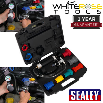 Sealey Kühlsystem & Kappe Test Kit KFZ Garage Werkstatt Mechaniker