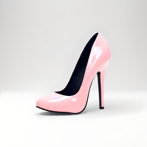 Round toe HIGH HEEL stiletto pumps 13-15cm 5.5" t-girl trans sizes UK3-13 - Picture 21 of 25