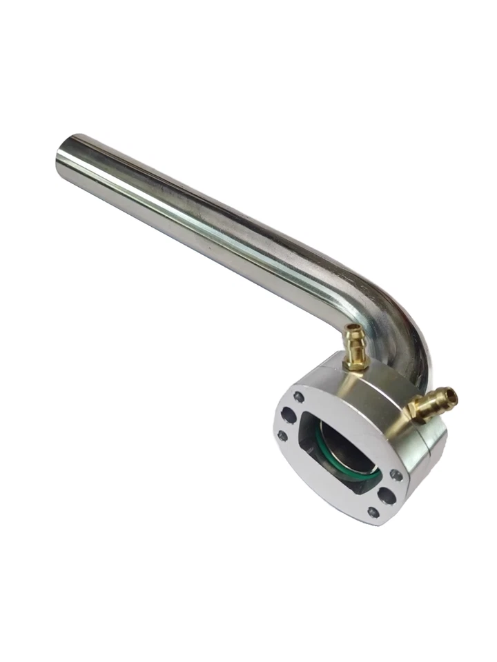 Adjustable Ball Head 95°-105° Header w/ Flange for 26-30CC Gas Engine RC Boat - Image 4 of 4