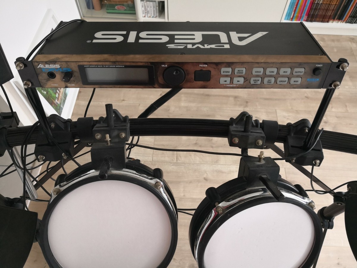希少✨ALESIS DM5 アレシス ドラム音源モジュール ALESIS DM5 Drum Module w/ 2 Roland RT-10 Kick Triggers. Used
