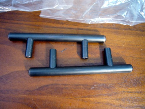 25 Pack Oil Rubbed Bronze 3" 76mm Hole Centers Kitchen Cabinet PULL 5.38 Length - Picture 2 of 4