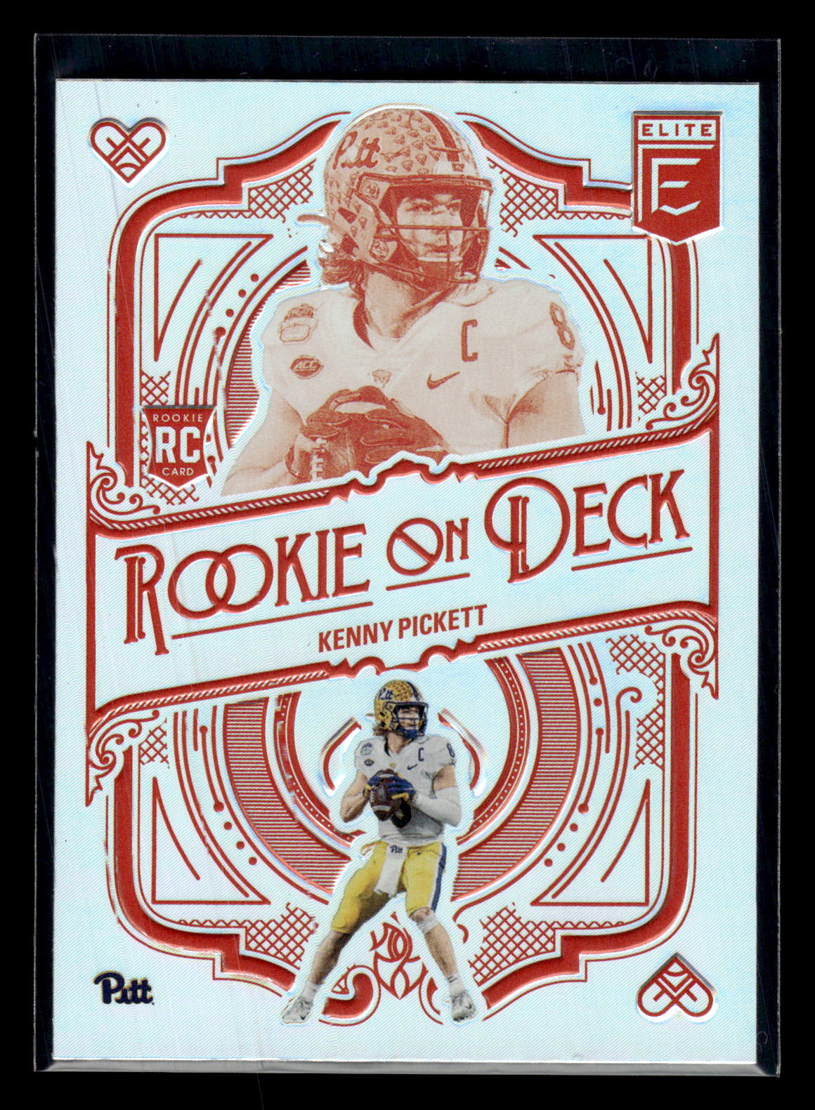 2022 Donruss Elite #RD-1 Kenny Pickett Rookie on Deck Pittsburgh Panthers