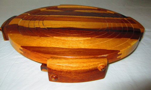 Deeds Industries Holz Kaskadenschale integrierter Ständer mehrfarbig Kingston Jamacia - Bild 6 von 8