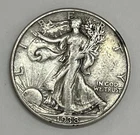 1938-D Denver Walking Liberty Silver Half Dollar Very Fine Details Better Date