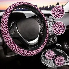 Leopard Print Steering Wheel Cover Universal Auto Steering Wheel Color Ink2 Leopard Print Steering Wheel Cover Universal Auto Steering Wheel Color Ink2