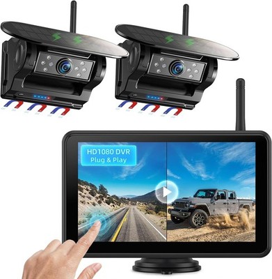 eRapta Dual Magnetic Solar Wireless Backup Camera 7