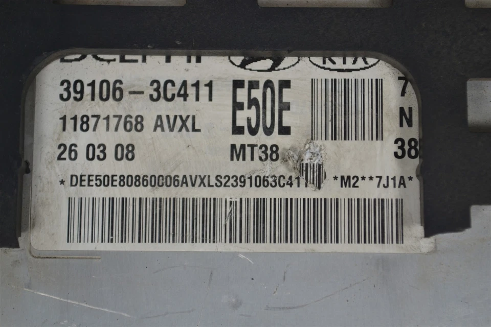 391063C411 Hyundai Veracruz 2007-2008 двигатель компьютерный модуль ECU OEM 1J4 906 B1 - Изображение 3 из 4